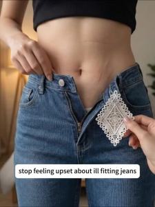 Bộ 6 Miếng Nối Dài Eo Bằng Vải Denim Ren Kiểu Dáng Cổ Điển Có Thể Điều Chỉnh Dành Cho Váy Và Quần Short Nữ - Phụ Kiện Mở Rộng Eo May Sẵn