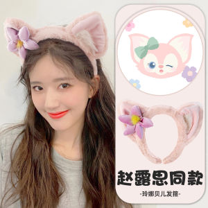 Disney Judy Rabbit Officer Womens Hairband Clip 2024 New Style Rabbit Ear Headband Garden Tour Photography Accessory