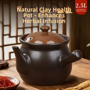 YYRONGTIAN | Clay Medicine Pot Herbal Brewing Kettle