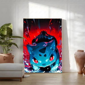 Kayou | Acrylic Paint By Numbers Pokemon Pikachu Anime Painting By Numbers on Canvas Coloring By Number for Adults Paint Digital Art