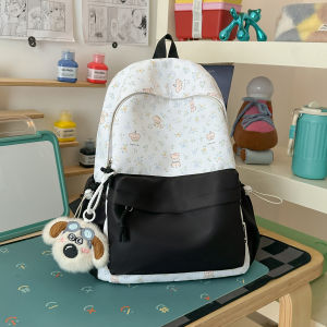 LUSUO | Korean Style Cute Backpack for Junior Girls 2026 New