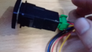 Công tắc đèn sương mù ô tô Toyota Honda có dây cắm Loại nhỏ 33MM x 225MM