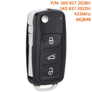 KEYECU MQB 48 Chip 5K0837202BH 5K0837202DH for VW Caddy Transporter Beetle Jetta Sharan Scirocco Polo Tiguan MQB Remote Key Fob