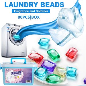 [Same Day Ship] 50PCS Laundry Beads Laundry Gel Beads Capsule Ball 3IN1 Strong Cleaning Laundry Detergent