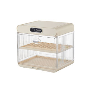CHUMX | Organizing Storage Shelf Sterilization Dust-proof Drain Cup and Tea Set Organizer