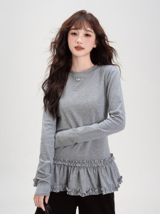 Slim Fit Long Sleeve T-Shirt Womens Base Shirt Korean Style Inner Wear Outer Wear Autumn New Arrival Fashionable Top