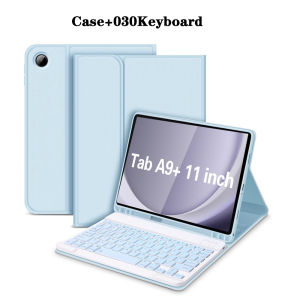 Keyboard Case for Samsung Galaxy Tab A9 Plus 11 InchFor Samsung Tab A9+ 11 inch Tablet Case with Pencil Slot Bluetooth Keyboard
