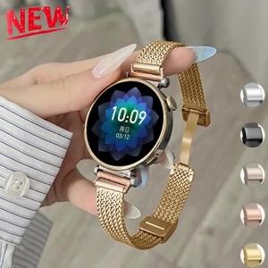 18 20 22mm Luxury Metal Magnetic Strap For Samsung Galaxy Watch 4 44 40mm 5pro Active2 Bracelet For Huawei Watch GT6Pro 46 Belt