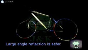 Bicycle PVC Reflective Bike Stickers (1cm x 8 meters) Cars Safety Warning Durable