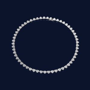 💖Swarovski💖(New) silver heart-shaped full diamond pendant necklace S925 sterling silver womens fashion necklace Valentines Day gift birthday gift