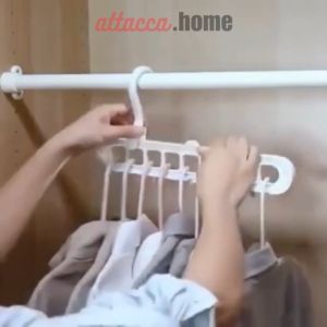 Gantungan Baju 9 in 1 Portable Hanger Plastik Jilbab Aesthetic Organizer Pakaian Serbaguna Perabotan Rumah Viral Ajaib
