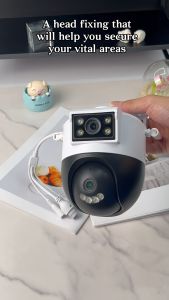 V380 Pro Kamera CCTV WiFi 1080P Lensa Ganda Kamera Jaringan Tahan Air Luar Ruangan 360 ° CCTV PTZ Kamera Ponsel Jarak Jauh