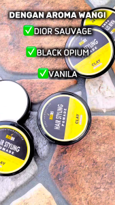 Hairs Styling Pomade Clay - Pomade Hair Clay Styling easy to wash 50gr - Produk Penata Rambut Natural