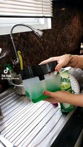 (Tempat Sabun + Free Spons) Dispenser Tempat Sabun Cair Cuci Piring Spons 2 In 1 Dispenser Sabun Suci Piring Otomatis Busa Sponge Soap Pump Sponge Tray caddy Wadah Tempat Spon Serbaguna Mult