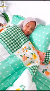 KMP Bedcover Aesthetic Jumbo Bedcover Tebal Bedcover Set Murah