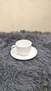 BỘ TÁCH TRÀ SAGO 110 ML - DĨA LÓT - GỐM SỨ MINH LONG I - HÀNG VIỆT NAM CHẤT LƯỢNG CAO