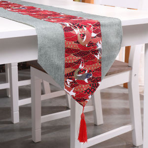 Red Chinese Style Wedding Table Flag