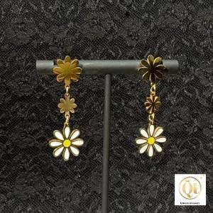 ต่างหู สวนดอกไม้จักรวรรดิ– ชุบทองแท้ 18 กระรัต | กันน้ำ | ใส่ได้ทุกโอกาส | สไตล์หรู | คลาสสิก | เป็นมิตรกับผิว