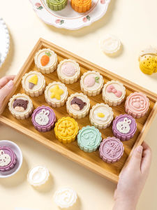 Mold Trái Cây Mùa Thu Thỏ Dễ Thương 2024 Mould Lớp Phủ Băng Ép Tay Mochi Bánh Trung Thu Đậu Xanh 50g 75g Kiểu Dáng Phổ Biến