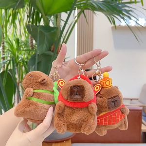 Capybara Plush Toy Keychain – Adorable Stuffed Animal Hanging Charm Gift Toys for Kids Mainan Budak Perempuan Lelaki 卡皮巴拉公仔可爱水豚挂件毛绒玩具娃娃玩偶抓机娃娃