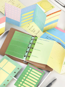 M5 Refillable Pages Storage Pocket Notebook Sticky Notes Album Colorful Foldable Inner Pages Business Supplies Stationery