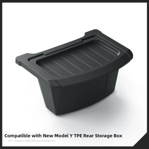 New Version ModelY Tesla YL Seat under Storage Box Rear Middle Storage Bin Trash Can Car Interior Organizer Waterproof