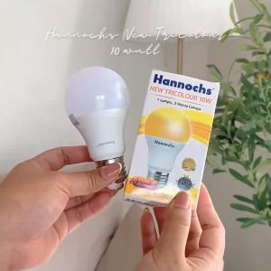 Lampu Bohlam LED Hannochs New Tricolour 10W - 1 Lampu 3 pilihan warna
