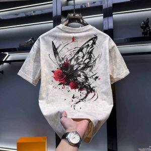 PAZHAOLANG | High Street Vintage Tie Dye Short Sleeve T-Shirt 300LBS Loose Fit