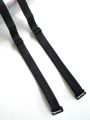 55cm Extended Elastic Bra Strap Anti-Slip Invisible Cross over Neck Strap Grey White Black Underwear Straps One-Piece Nylon Fabric. 