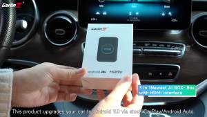 [ SG ] CarlinKit Smart Box Wireless Carplay Adapter Android 9 4-Core 4+32G HDMI Output Wireless Android Auto Apple Carplay Dongle Car Link Kit Smart Tbox 车连易