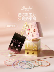 High Elasticity Durable Allsmile Hair Ties 48 Pieces Womens Hair Bands Korean Style Fresh out Fashion Hair Accessories