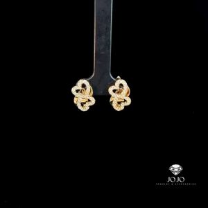 B1648 Bông tai nữ thiết kế sang trọng đính đá sáng lấp lánh JOJO Women