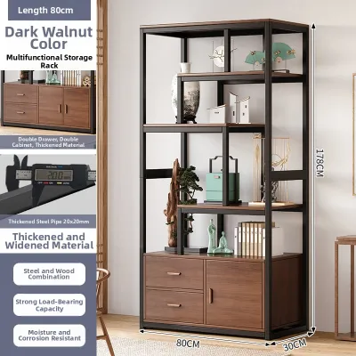 DICUNLIN | Screen Partition Display Cabinet Storage Rack New Chinese Style