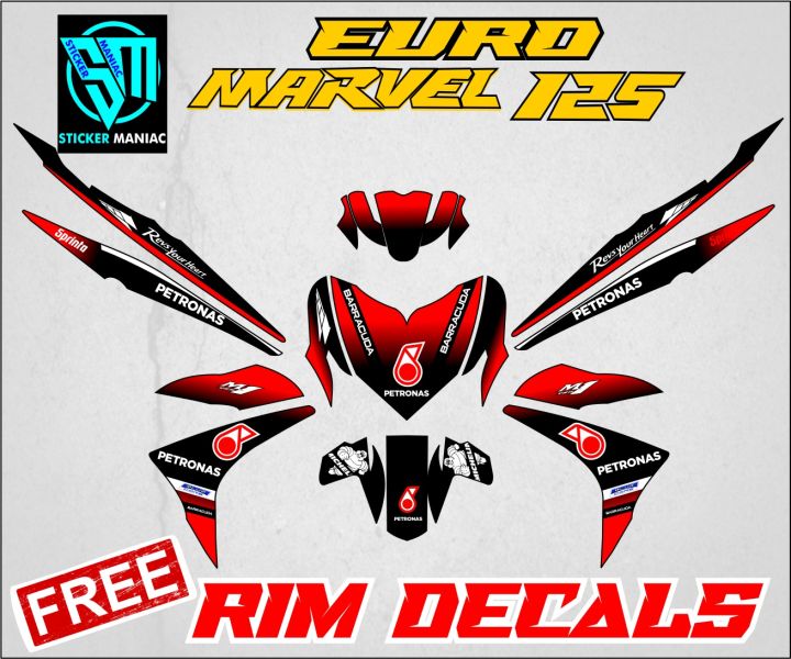 Euro 125 (marvel125) full body decals | Lazada PH