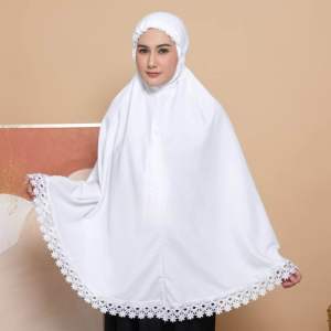 Bergo Umroh Haji Bahan Katun Premium Hijab Cantik Bersaku Jumbo