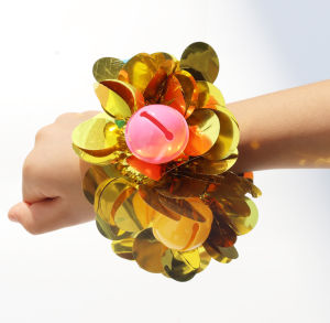 Dance Bell Wrist Flowers Childrens Performance Team Opening Ceremony Kindergarten Sports Meeting Props Ceramic Hand Bracelets