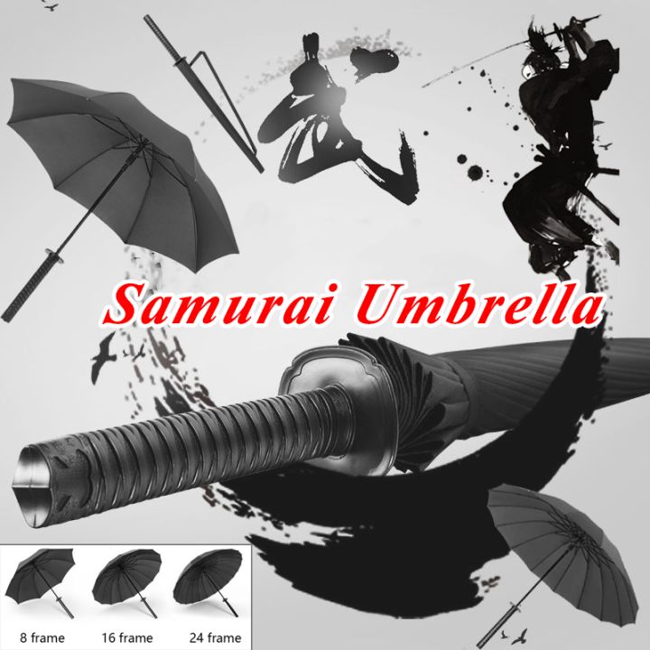 Removable Handle Automatic Samurai Umbrella Ninja-like Sword Home Rain ...