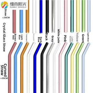 XIYUYANGGUANG | Bent Food-Grade Heat-Resistant Glass Stirring Straw