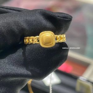 Vintage Style Pure Silver Gold Plated Bread Ring Womens Fashion Jewelry Square Sugar Gift Geometric Pattern Original Design