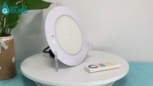 Ultra thin swimming pool LED light stainless steel RGBIIP68 waterproof ABS underwater wall mounted landscape light DC12V