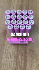 original Battery Samsung 18650 3.7V 30Q 3000mAH Grade A li ion Cell high-capacity Flat head rechargeable Lithium Ion battery Charging Voltage 4.2 V Nominal Voltage 3.7V