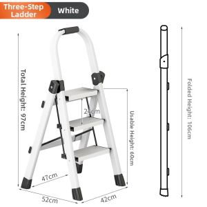 Foldable Indoor Aluminum Ladder Multi-function