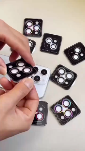 17promax  เลนส์กล้อง พร้อมกรอบ เเถมผ้าเช็ค สำหรับ iphone  i17 17air 17pro 17promax 16 promax 15 promax 14 promax 13 promax 12 promax  11 promax