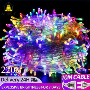 10M 100 LED String Light Christmas Lights With End Connector 8 Modes Indoor Outdoor Party Decor Lights
