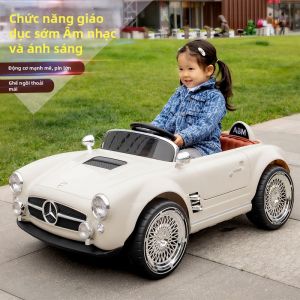 Vintage Style RC Electric Childrens Car 4 Wheels