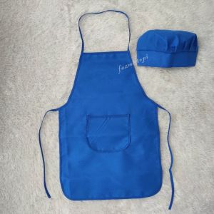 celemek/apron dewasa + topi koki nama suka-suka ada gambar nya