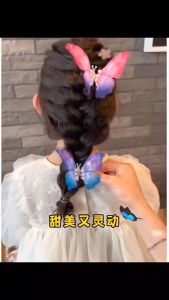 1 Pcs /Set Colorful Butterfly Hairpin Butterfly Hair Clip For WomenGirls Sweet Elegant Clips Side Bang Clip Hair Accessories Cute Vivid Butterfly Hairclips