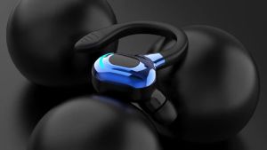 M-F8 Waterproof Hanging Single Ear Earbuds Bluetooth-compatible 5.2 Noise Cancelling Sports Wireless Business Headphones Headset