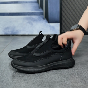 Leedoo Sepatu Slip On Loafer Sneakers Casual Sepatu Fashion Selop Cowok Kerja Kuliah Keren Anti Slip MR713