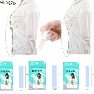 Ruizhijzg Ready Stock Fashion Adhesive Tape To Fix Clothes  anti Lingerie Double Sided Lingerie Tapes Invisible Anti Exposure Sticker Body Clothing Transparent Tape Fashion tape hijab Non Slip Tape